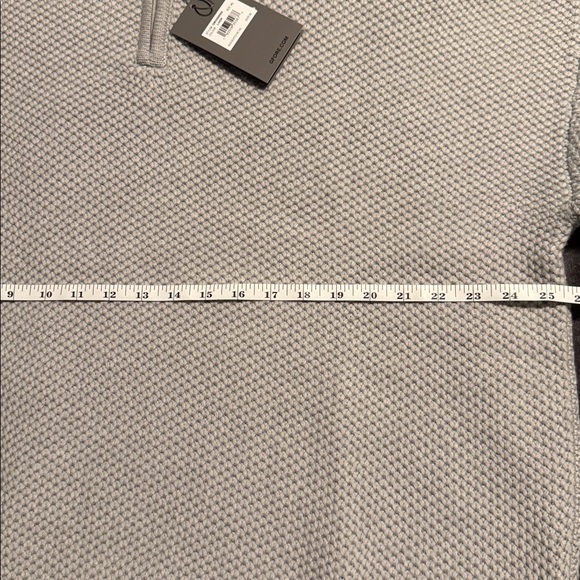 G/Fore Golf Funnel Neck 1/4 Zip Wool Sweater Mens Size XL Grey MSRP $425 - Picture 6 of 9
